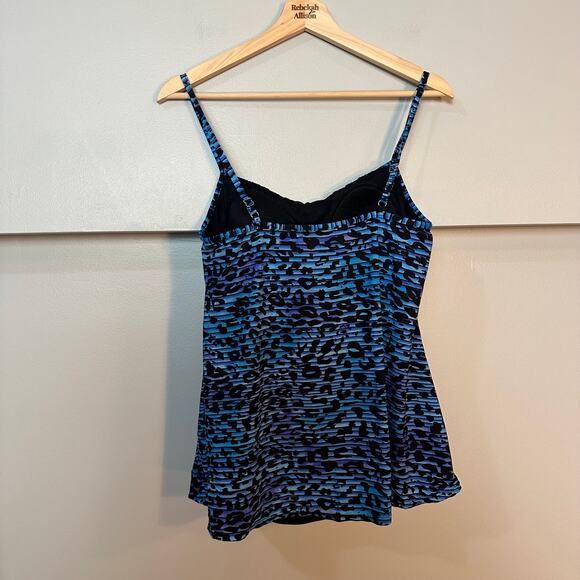 Miraclesuit Women's Purr-Fection Jubilee Tankini Swimsuit Top Size 12 - Picture 6 of 10